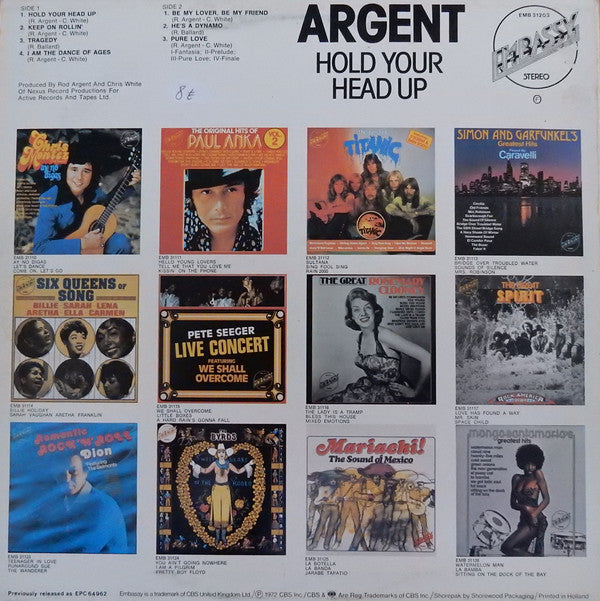 Argent : Hold Your Head Up (LP, Album, RE)