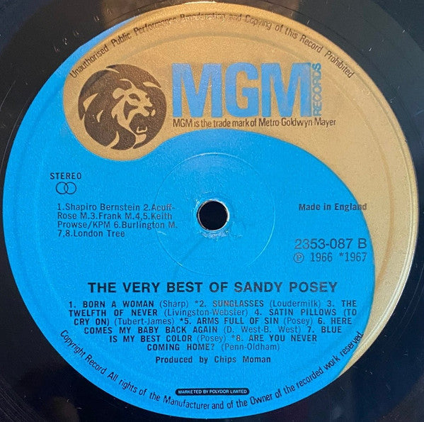 Sandy Posey : The Very Best Of Sandy Posey (LP, Comp)
