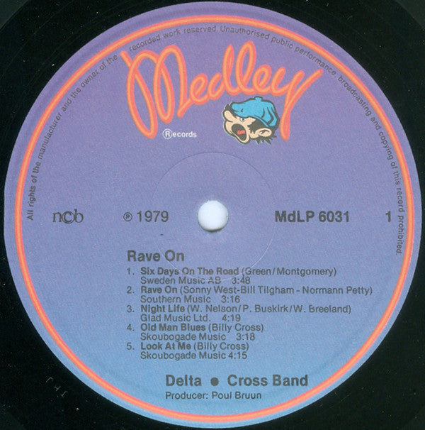 Delta • Cross Band* : Rave On (LP, Album)