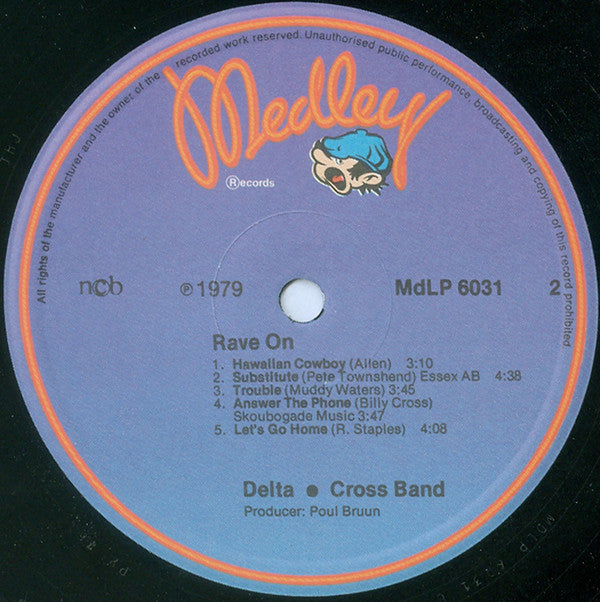 Delta • Cross Band* : Rave On (LP, Album)