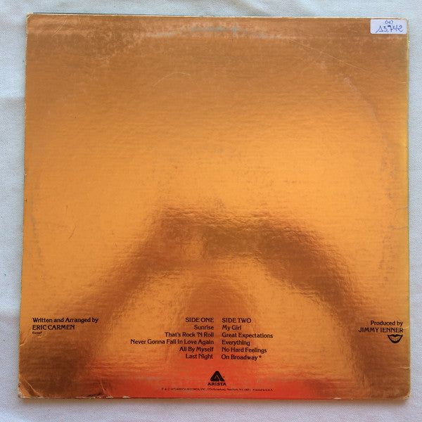 Eric Carmen : Eric Carmen (LP, Album, Kee)