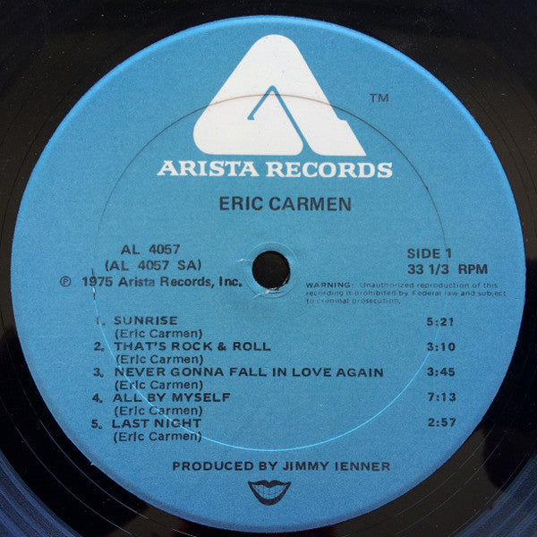 Eric Carmen : Eric Carmen (LP, Album, Kee)