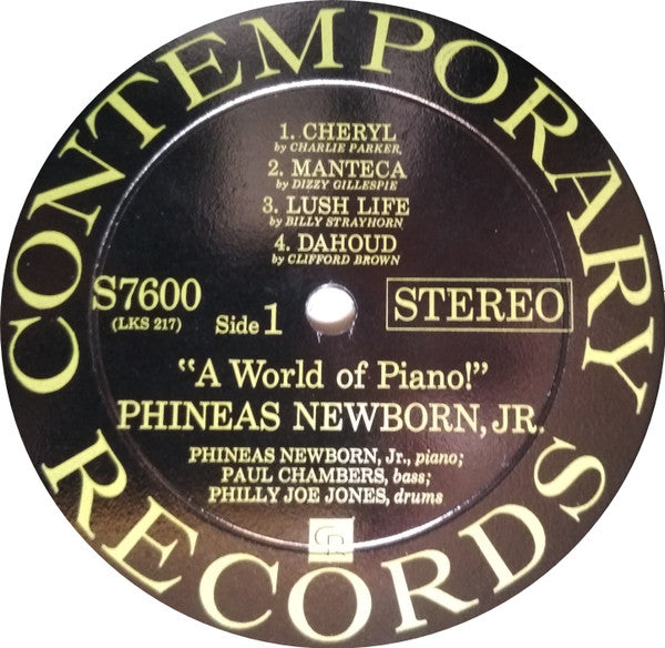 Phineas Newborn Jr. : A World Of Piano ! (LP, Album)