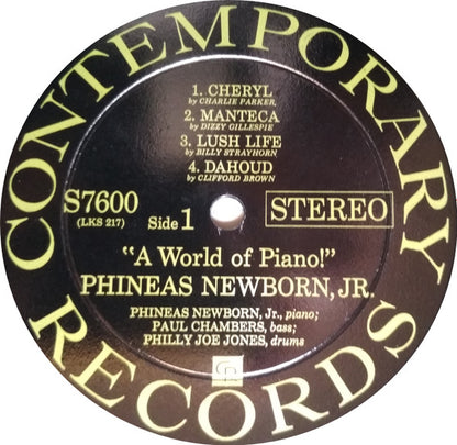 Phineas Newborn Jr. : A World Of Piano ! (LP, Album)