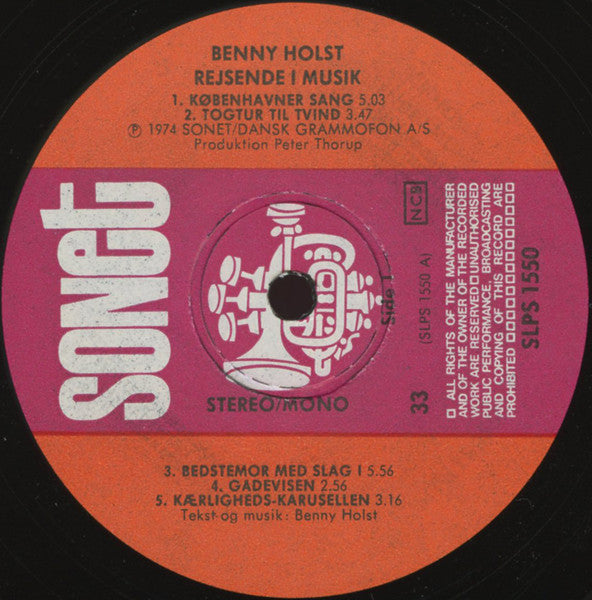Benny Holst : Rejsende I Musik (LP, Album)