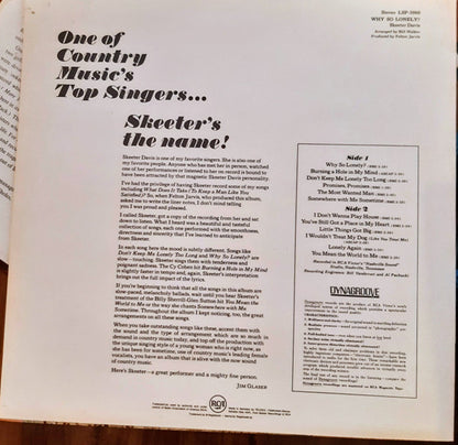 Skeeter Davis : Why So Lonely? (LP, Album)