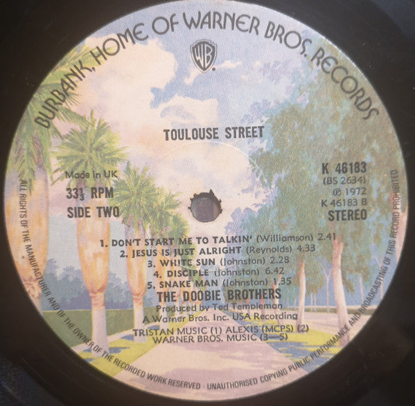 The Doobie Brothers : Toulouse Street (LP, Album, RE, Gat)