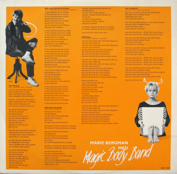 Marie Bergman Med Magic Body Band : Möjliga Mysterier (LP, Album)