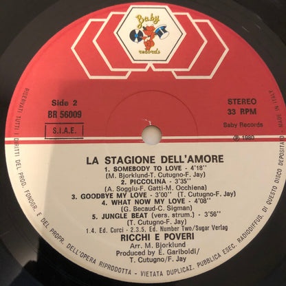Ricchi E Poveri : La Stagione Dell'Amore (LP)