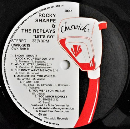 Rocky Sharpe & The Replays : Let's Go (LP, Album)