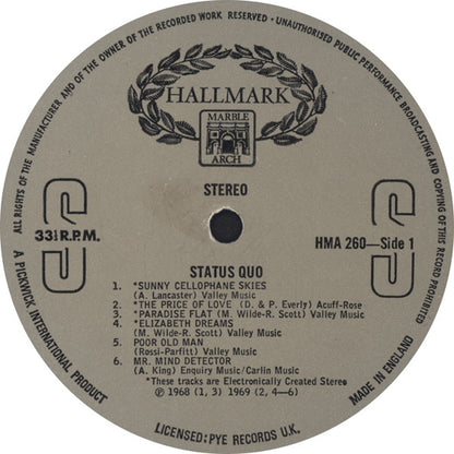 Status Quo : Status Quo (LP, Comp)