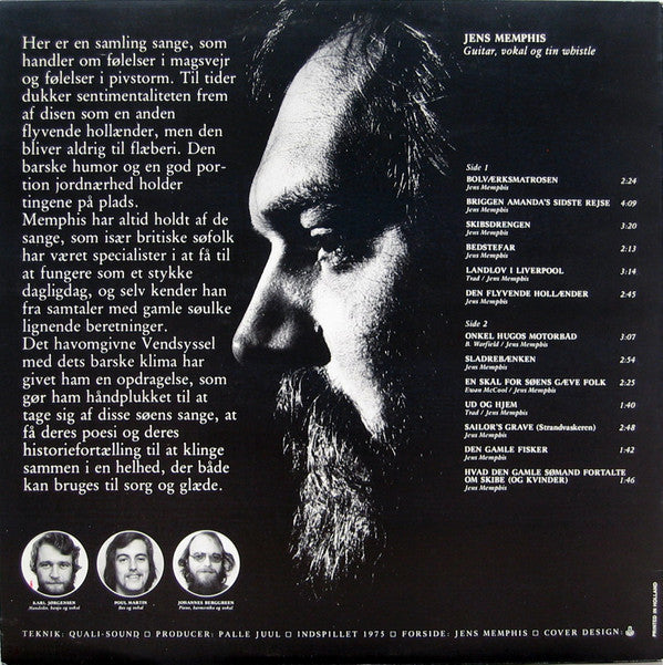 Jens Memphis : Bolværksmatrosen (LP, Album, RE)