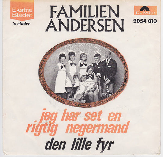 Familien Andersen : Jeg Har Set En Rigtig Negermand (7", Single)