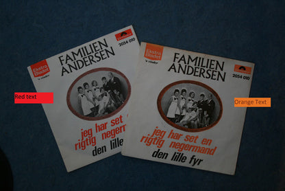 Familien Andersen : Jeg Har Set En Rigtig Negermand (7", Single)