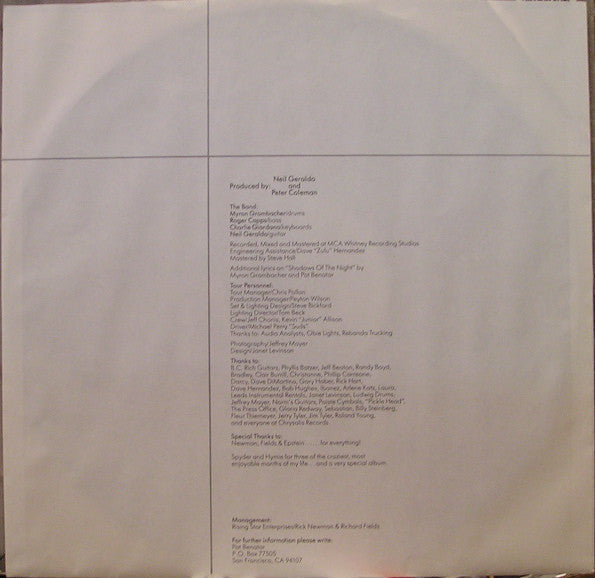 Pat Benatar : Get Nervous (LP, Album)