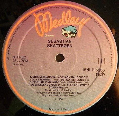 Sebastian (5) : Sebastian's Skatteøen (LP, Album)