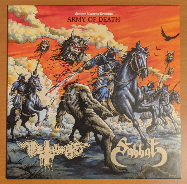 Sabbat / Deathhammer : Army Of Death (LP, Album, Ltd)