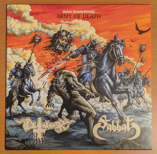 Sabbat / Deathhammer : Army Of Death (LP, Album, Ltd)
