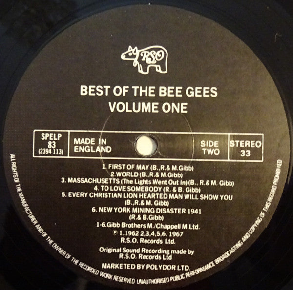 Bee Gees : Best Of Bee Gees (LP, Comp)
