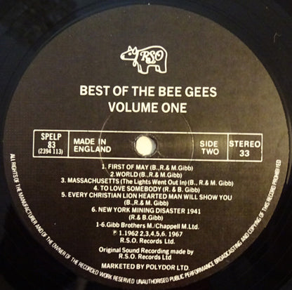 Bee Gees : Best Of Bee Gees (LP, Comp)