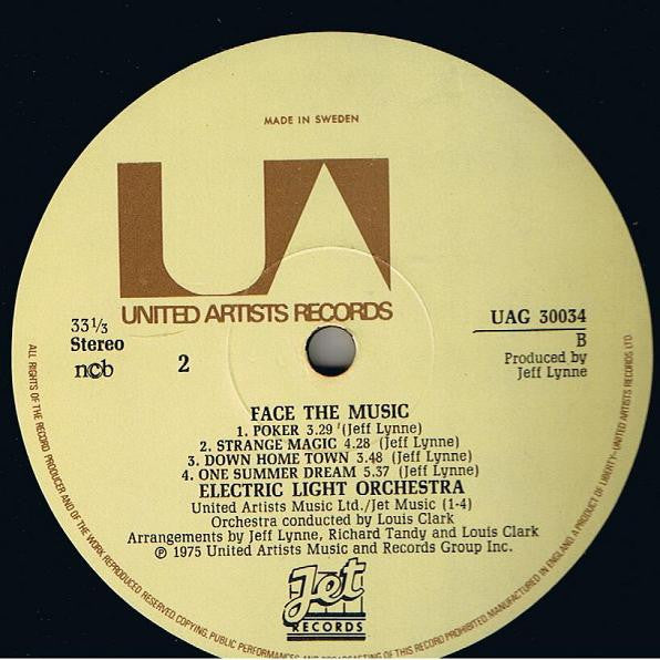 Electric Light Orchestra : Face The Music (LP, Album)