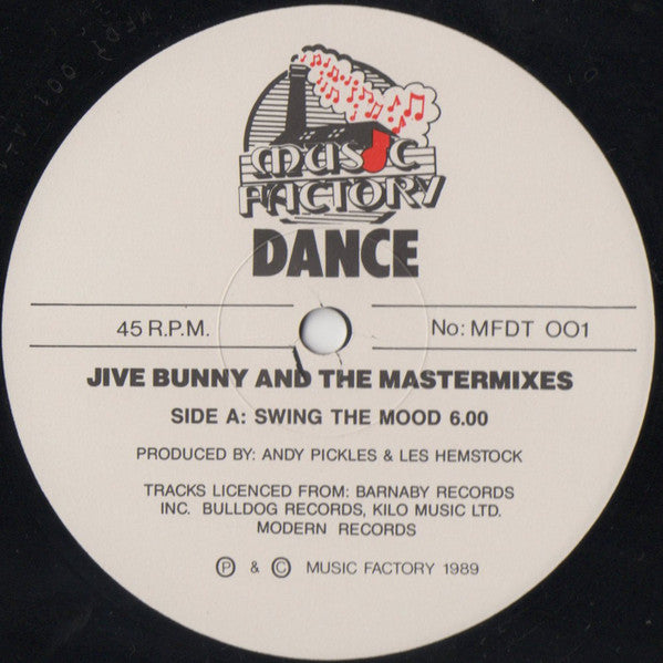 Jive Bunny And The Mastermixers : Swing The Mood (12", Single, EMI)