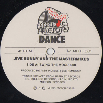 Jive Bunny And The Mastermixers : Swing The Mood (12", Single, EMI)