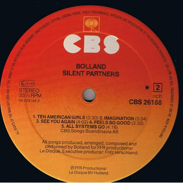 Bolland* : Silent Partners (LP, Album)