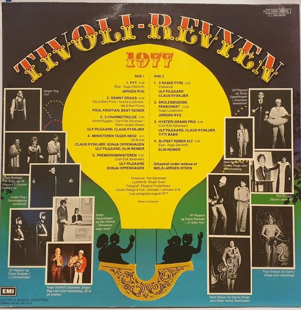 Various, Jørgen Ryg, Ulf Pilgaard, Claus Ryskjær, Sonja Oppenhagen, Danny Drags, Elin Reimer : Tivoli Revyen 1977 (LP)