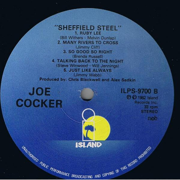 Joe Cocker : Sheffield Steel (LP, Album)