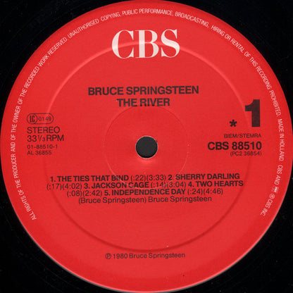 Bruce Springsteen : The River (2xLP, Album, M/Print, RE, Red)