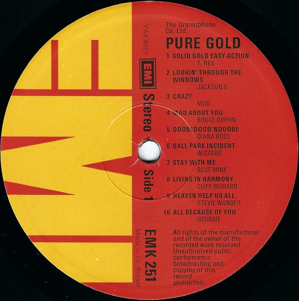 Various : Pure Gold On EMI (LP, Comp)