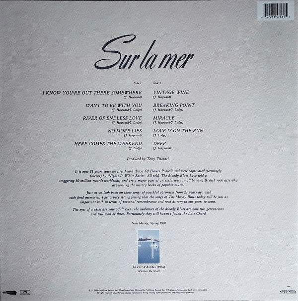 The Moody Blues : Sur La Mer (LP, Album, 76 )