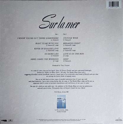 The Moody Blues : Sur La Mer (LP, Album, 76 )