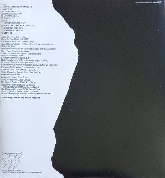 Lou Reed : Street Hassle (LP, Album, RE, RM, MPO)