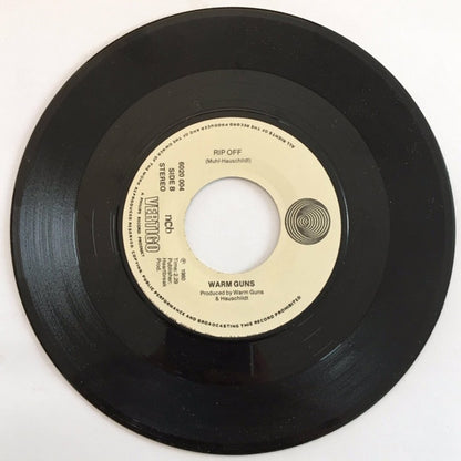 Warm Guns : The Young Go First (7", Single, Red)