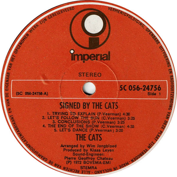 The Cats : Signed By The Cats (LP)