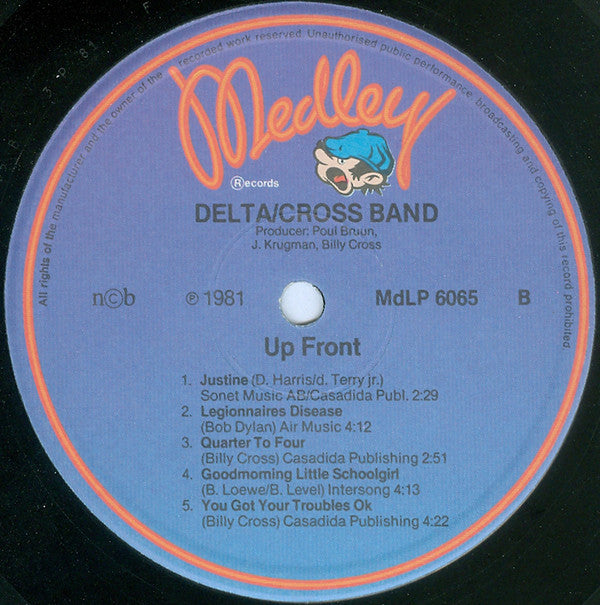 Delta◆Cross Band* : Up Front (LP, Album)