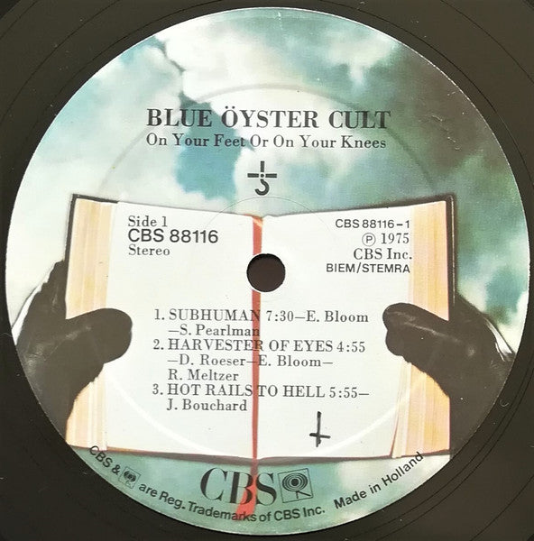 Blue Öyster Cult : On Your Feet Or On Your Knees (2xLP, Album, RP, Gat)