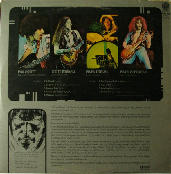 Thin Lizzy : Jailbreak (LP, Album, Gat)