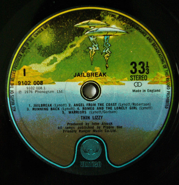 Thin Lizzy : Jailbreak (LP, Album, Gat)