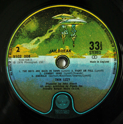 Thin Lizzy : Jailbreak (LP, Album, Gat)