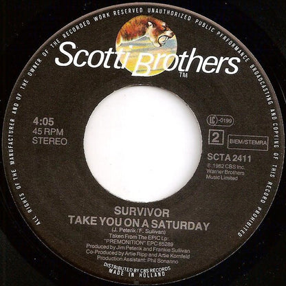 Survivor : Eye Of The Tiger (7", Single)