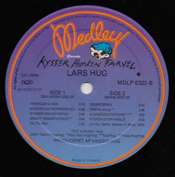 Lars Hug* : Kysser Himlen Farvel (LP, Album)