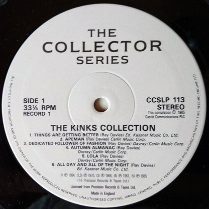 The Kinks : The Kinks Collection (2xLP, Comp)