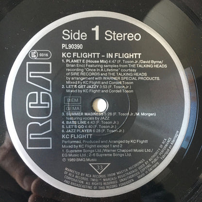 KC Flightt : In Flightt (LP, Album)