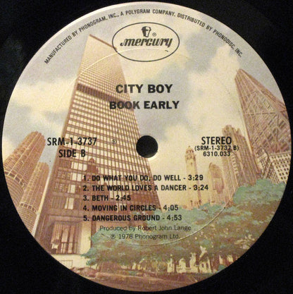 City Boy : Book Early (LP, Album, Pit)