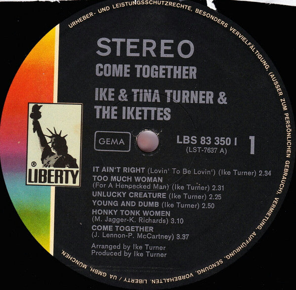 Ike & Tina Turner & The Ikettes : Come Together (LP, Album)