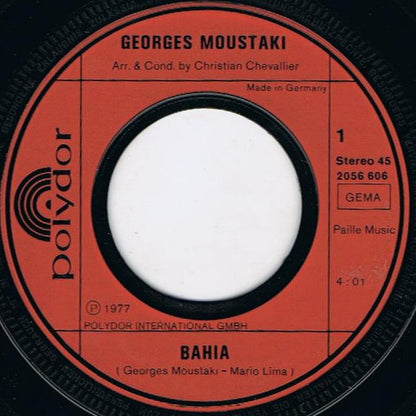 Georges Moustaki : Bahia / Cantique (7", Single)