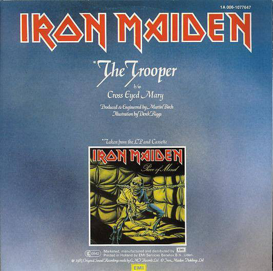 Iron Maiden : The Trooper (7", Single)